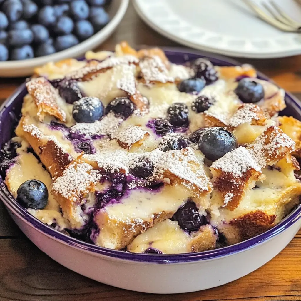 Blueberry French toast casserole