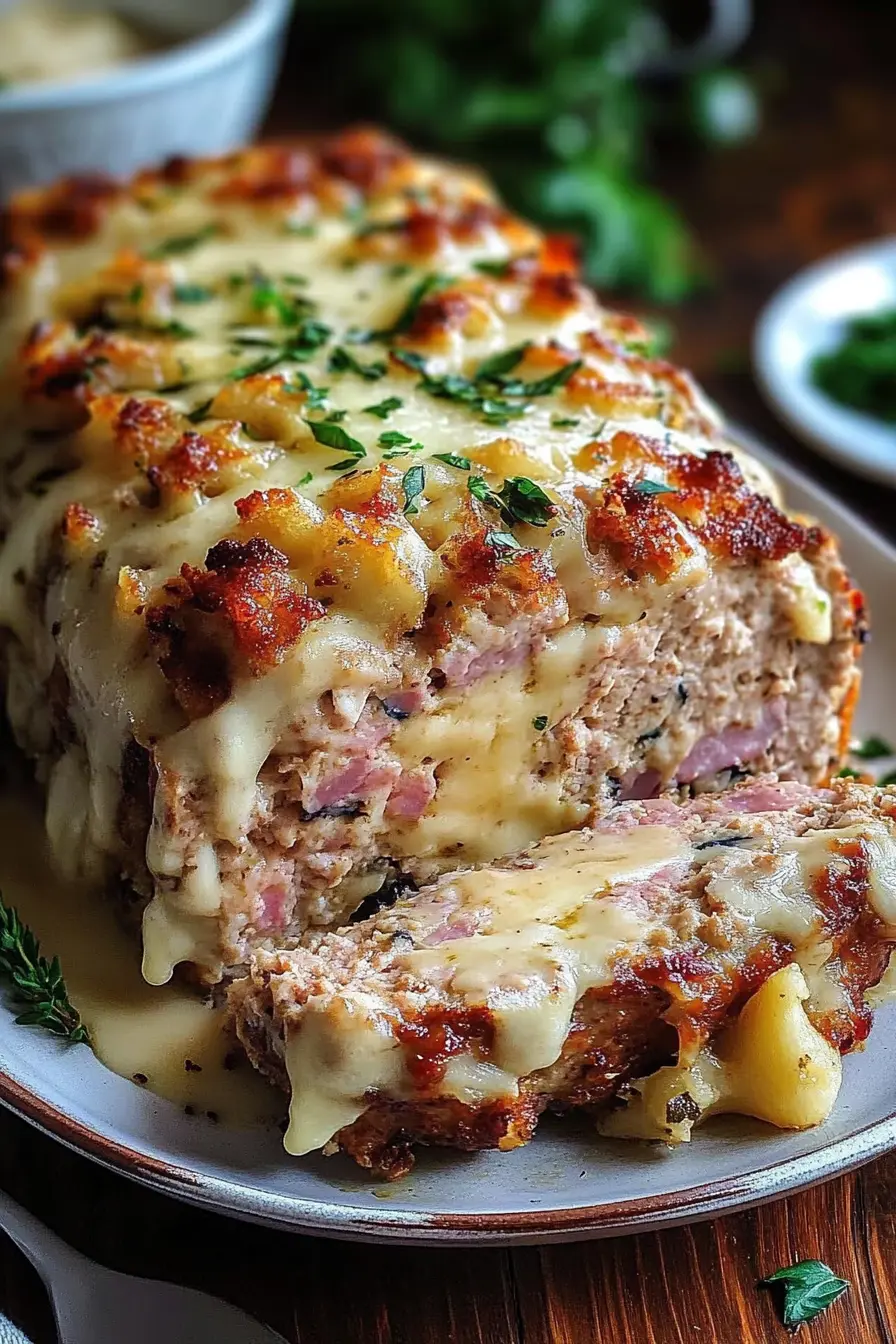 Chicken Cordon Bleu Meatloaf Extravaganza