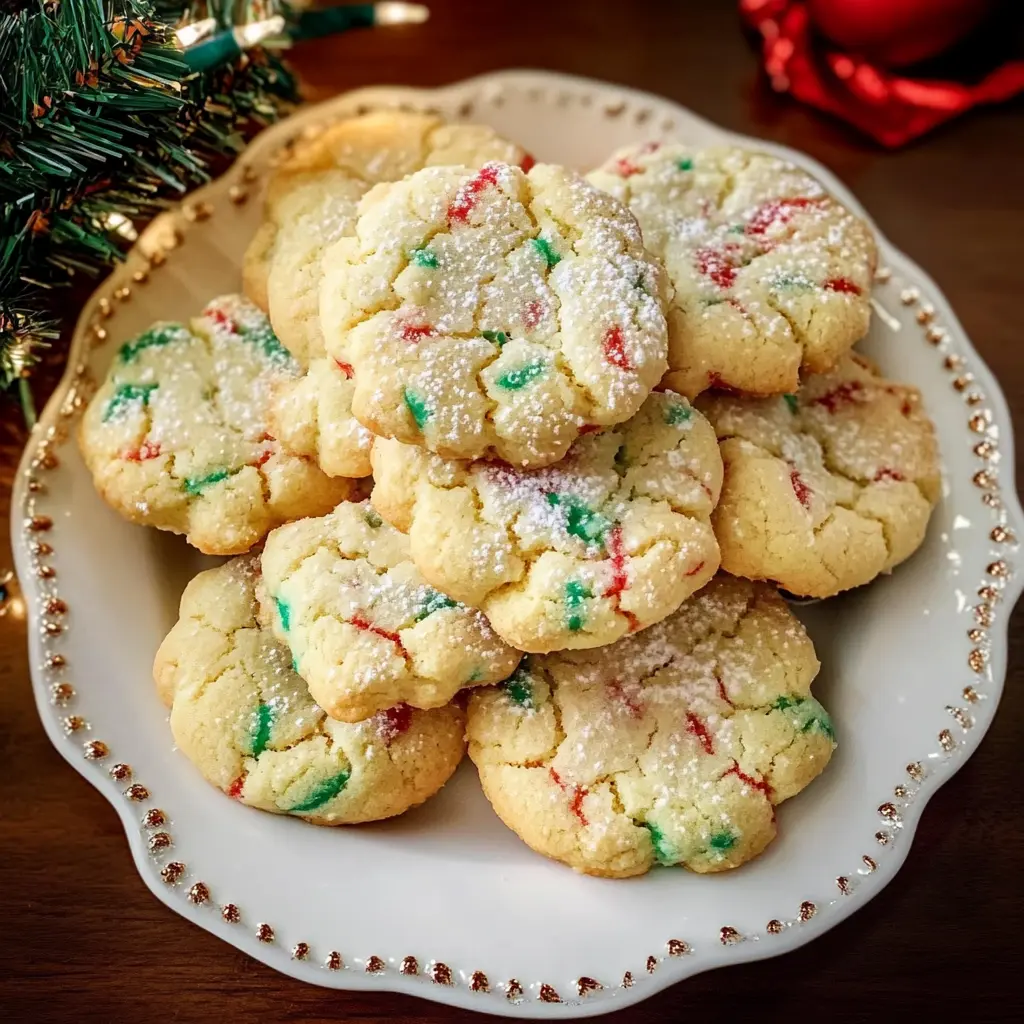 Christmas Gooey Butter Cookies