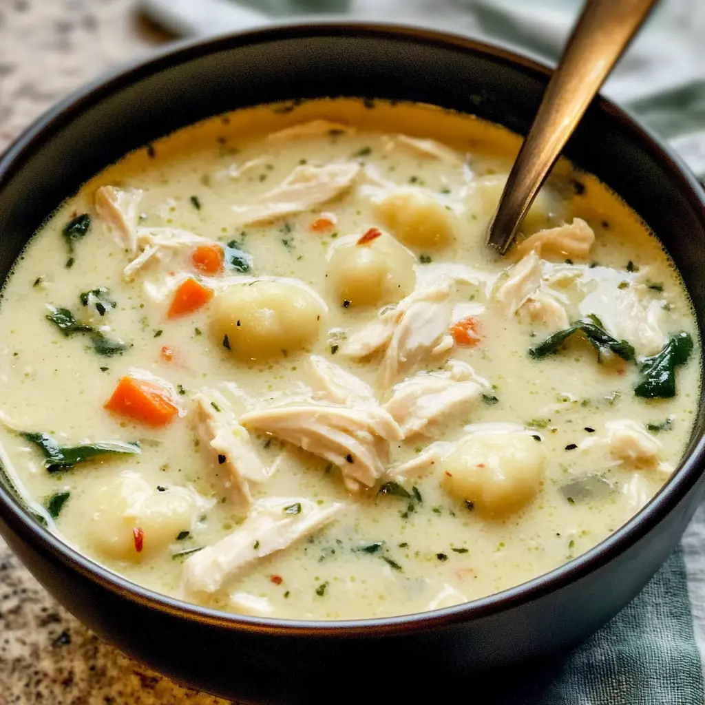 Creamy Chicken and Gnocchi Soup