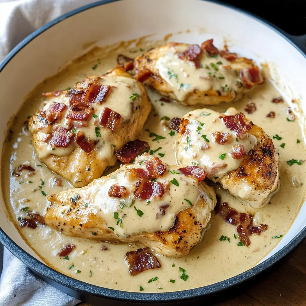 Easy Creamy Bacon Chicken