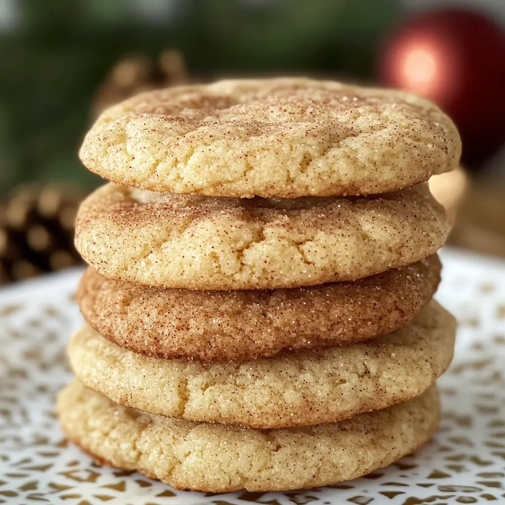 Eggnog Snickerdoodle Cookies