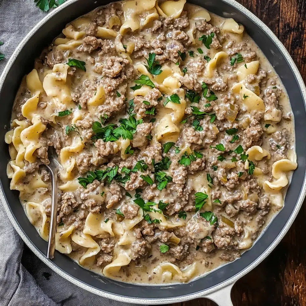 Ground Beef Stroganoff