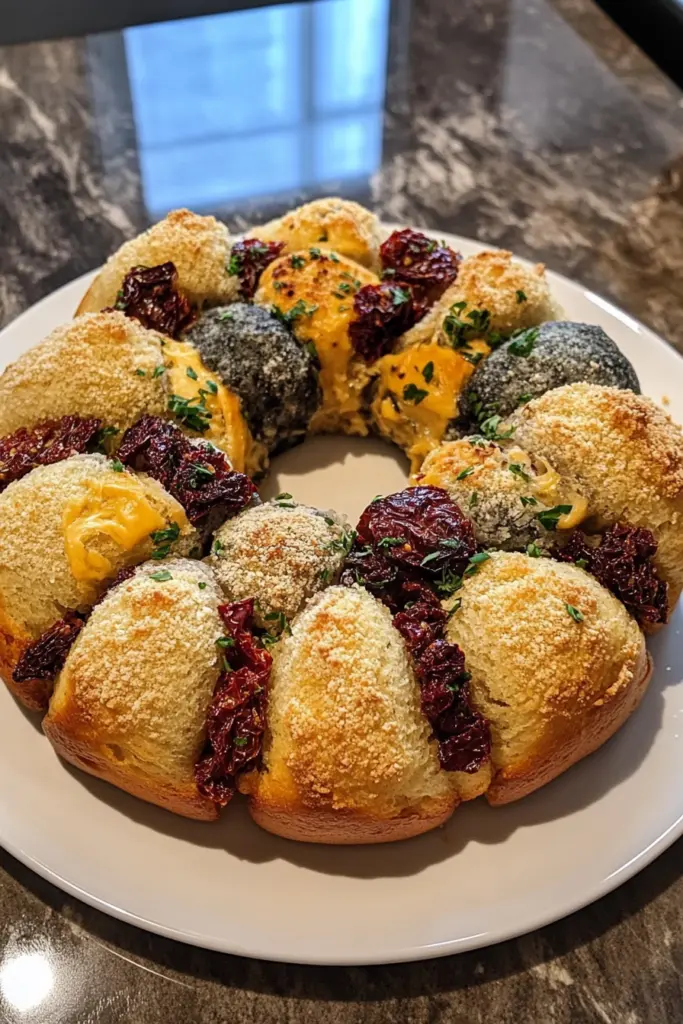 Monkey Bread with Sun-Dried Tomato and Cheese