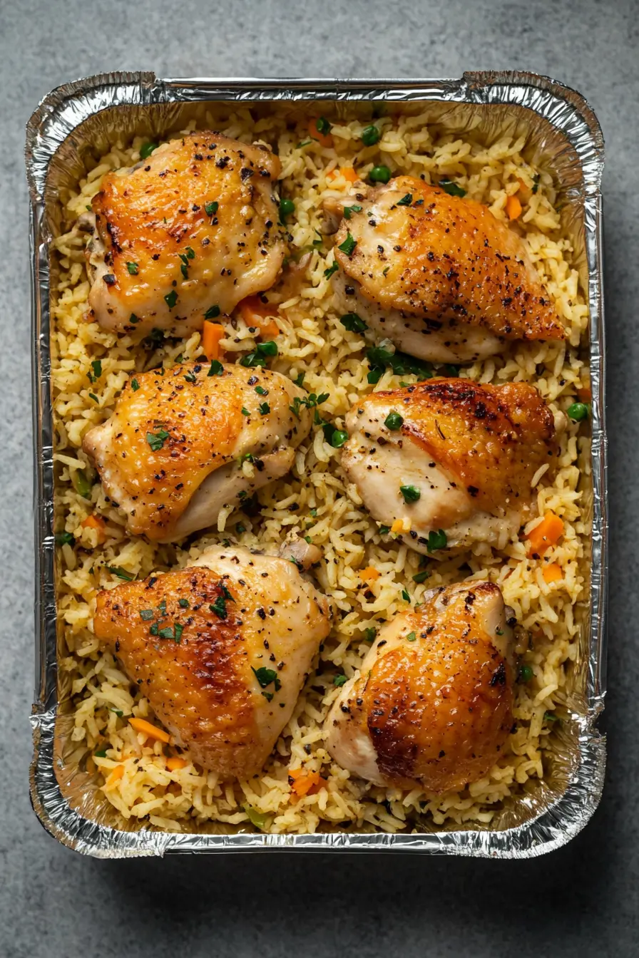 Oven Baked Chicken and Rice