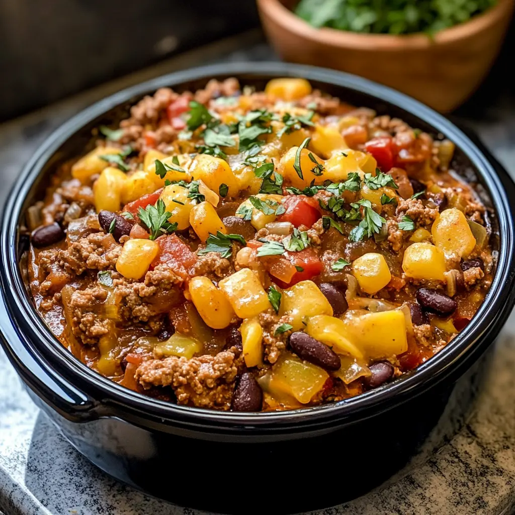 Slow Cooker Cowboy Casserole