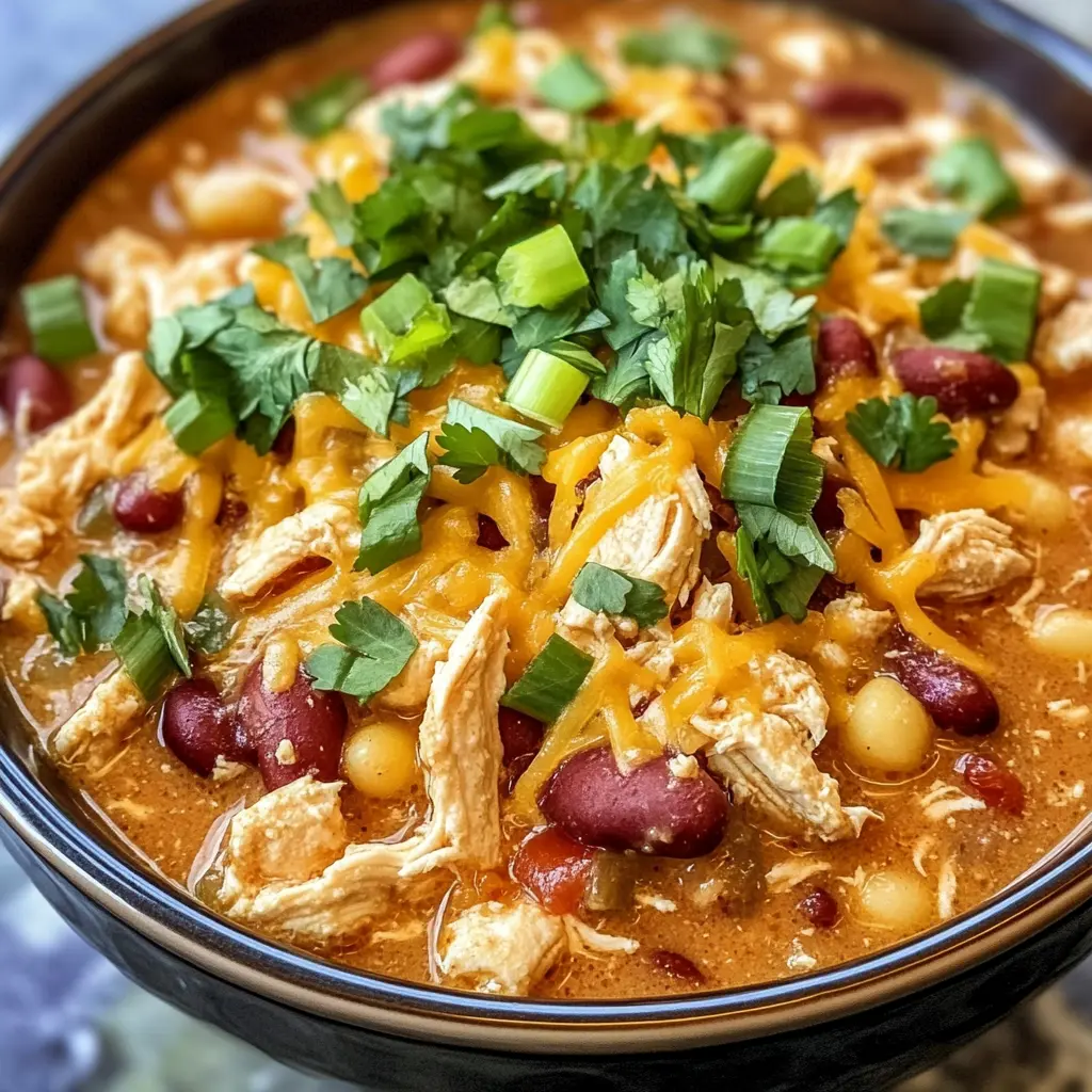 Slow Cooker Cream Cheese Crack Chicken Chili