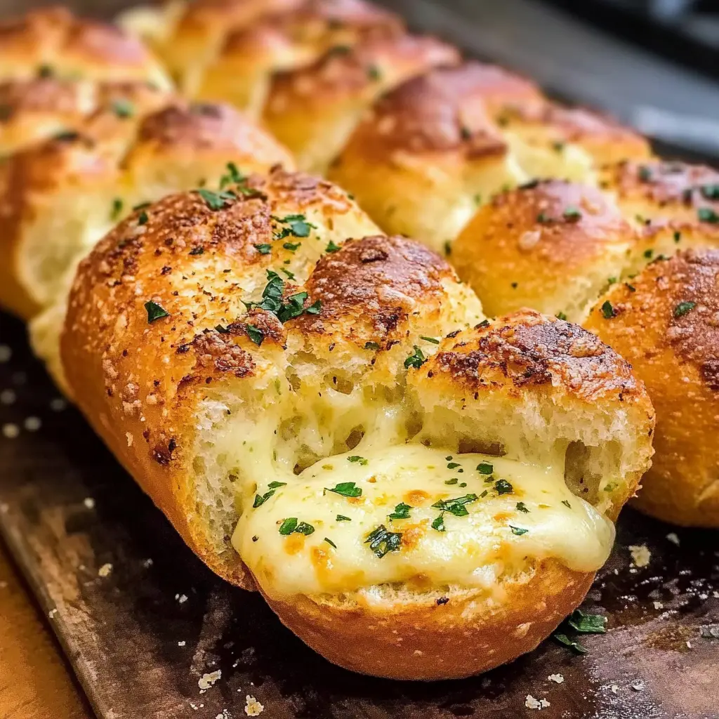 15-Minute Stuffed Garlic Cheese Bread