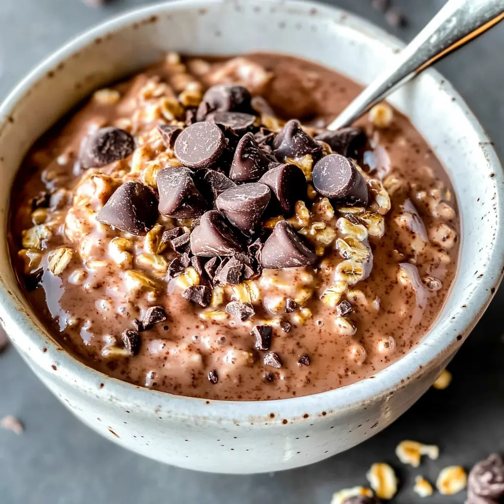 4-Ingredient Creamy Chocolate Overnight Oats