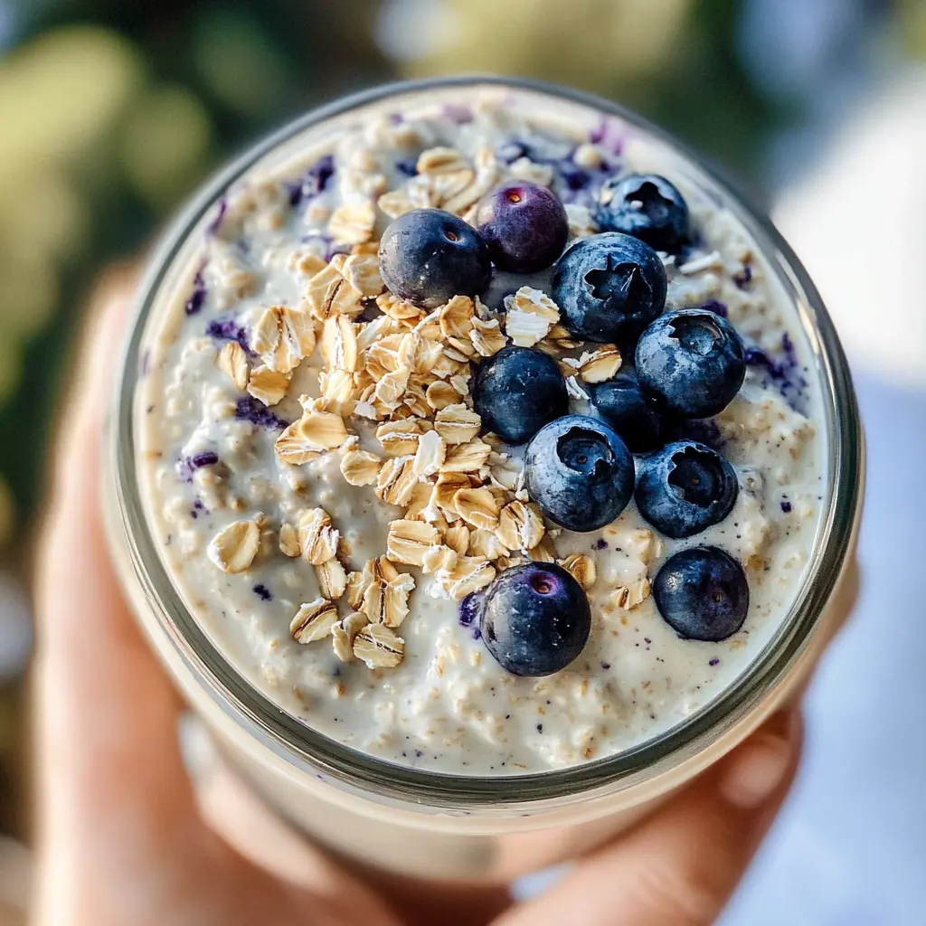 5-Ingredient Blueberry Overnight Oats