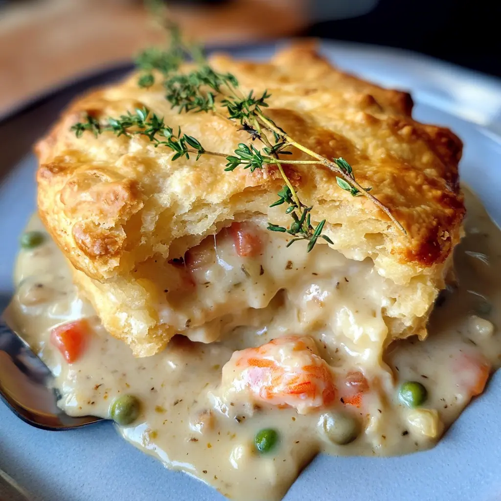 Cheddar Bay Biscuit Seafood Pot Pie