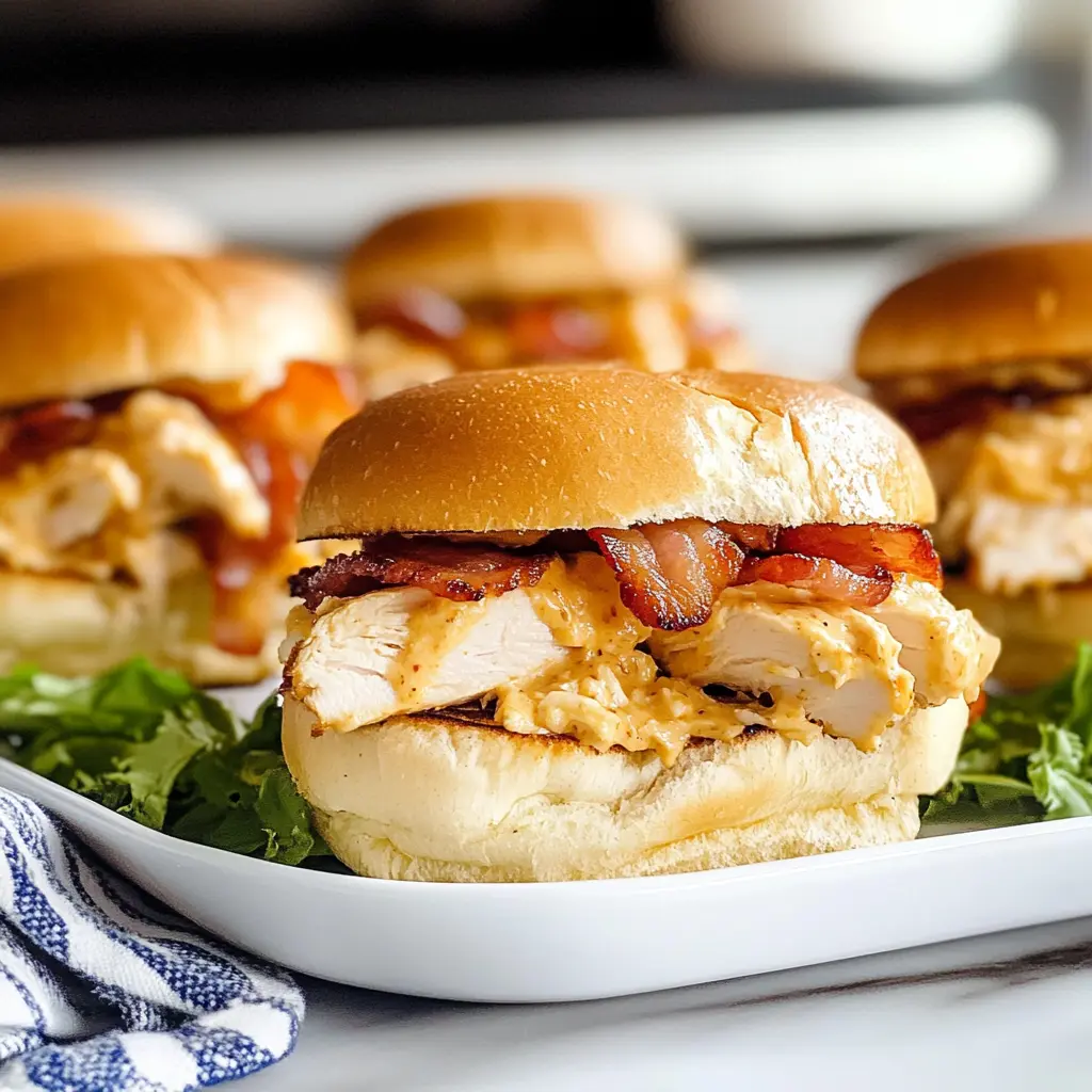 Chicken Bacon Ranch Sliders