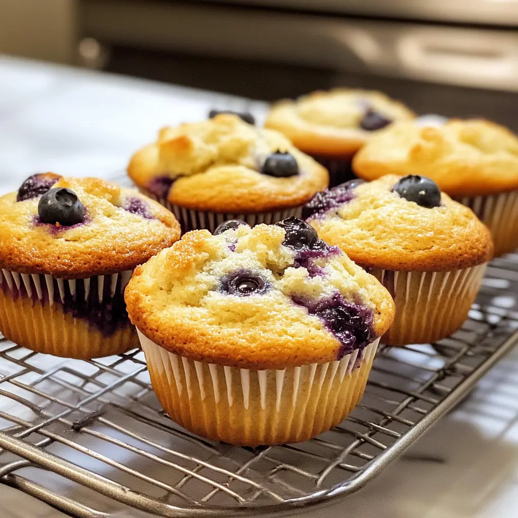 Cottage Cheese Blueberry Muffins