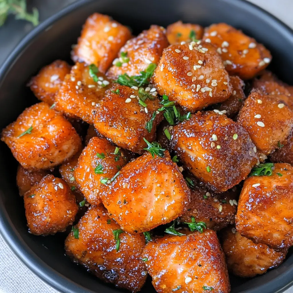 Crispy Hot Honey Salmon Bites