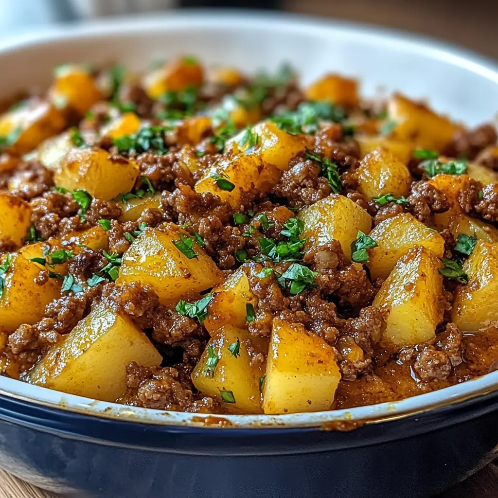 Delicious Ground Beef and Potatoes Casserole Recipe