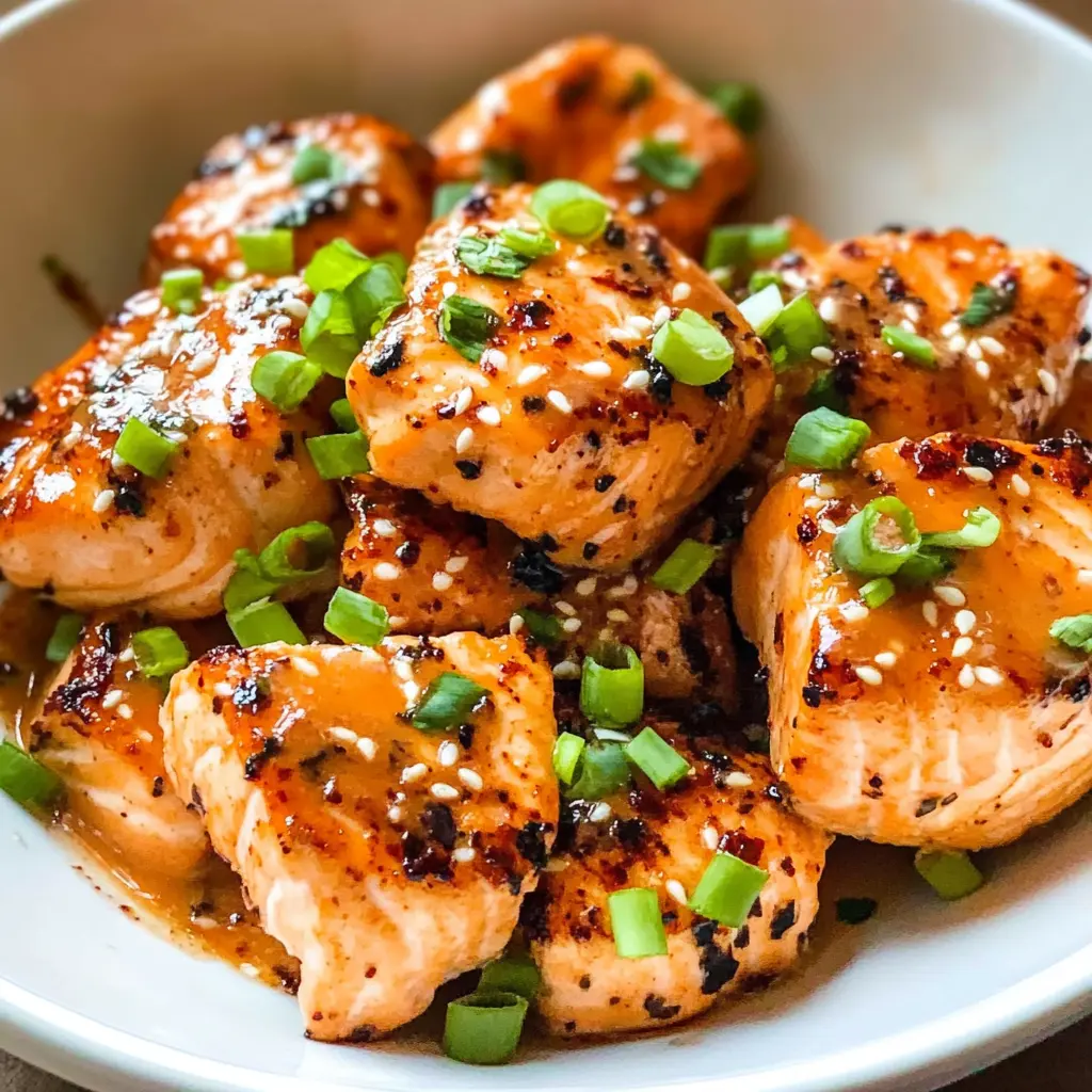 Easy Bang Bang Salmon Bites