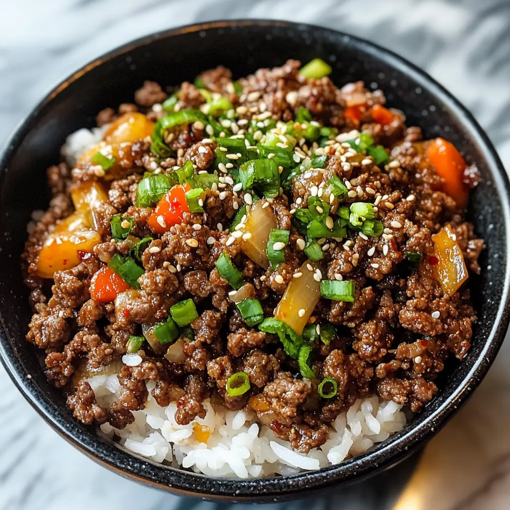 Korean Ground Beef Bowl