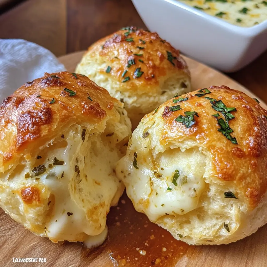 Pillsbury Biscuit Garlic Butter Cheese Bombs