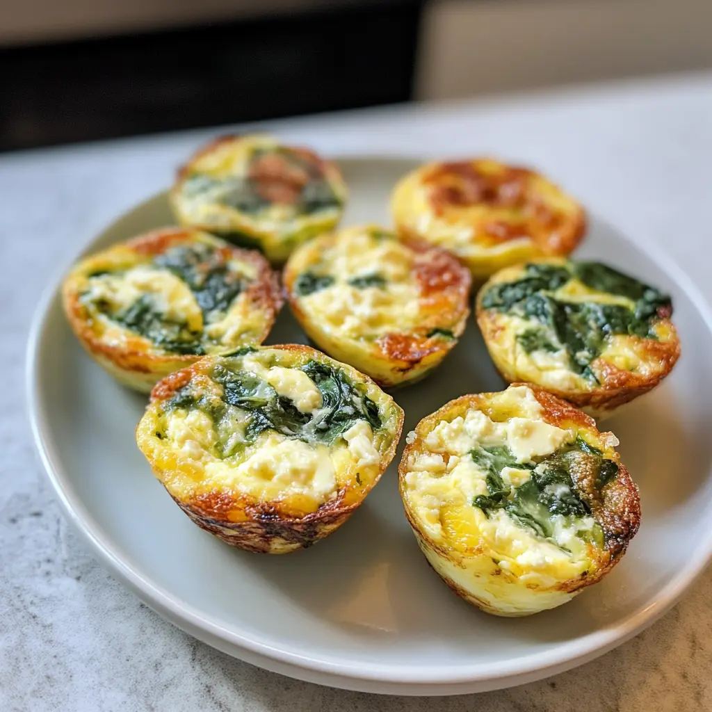 Spinach Feta Egg Bites