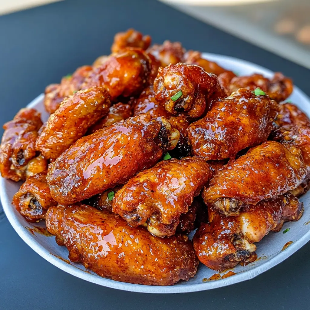 Sweet and Tangy Smoked Chicken Wings